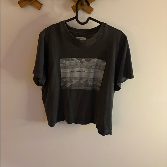 Madewell Tops - Madewell Charcoal Graphic Tee